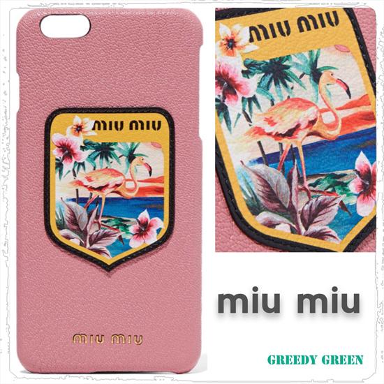 ☆大人気☆【miu miu】iPhone6 ケース フラミンゴ柄 ピンク 7070602